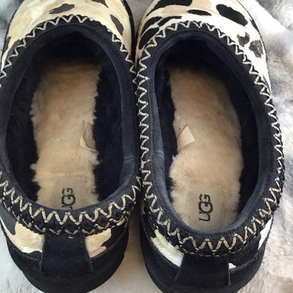 UGG Tasman Cow Print Indoor/Outdoor Slip Ons - Picture 6 of 9
